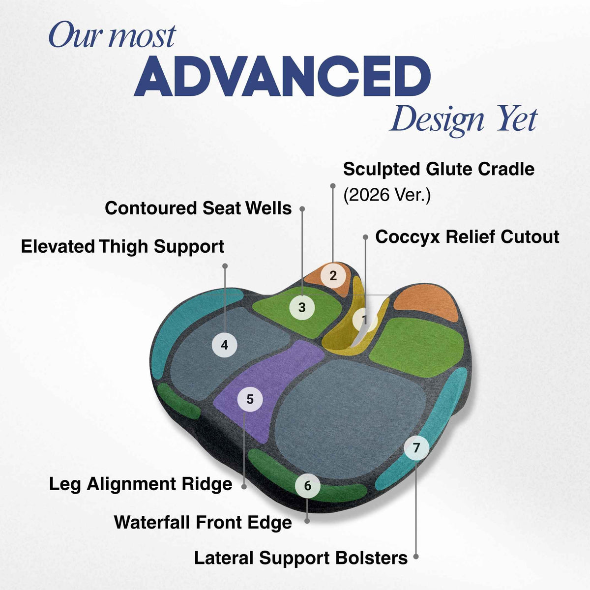 CloudShape™ ComfyLift XL Seat Cushion