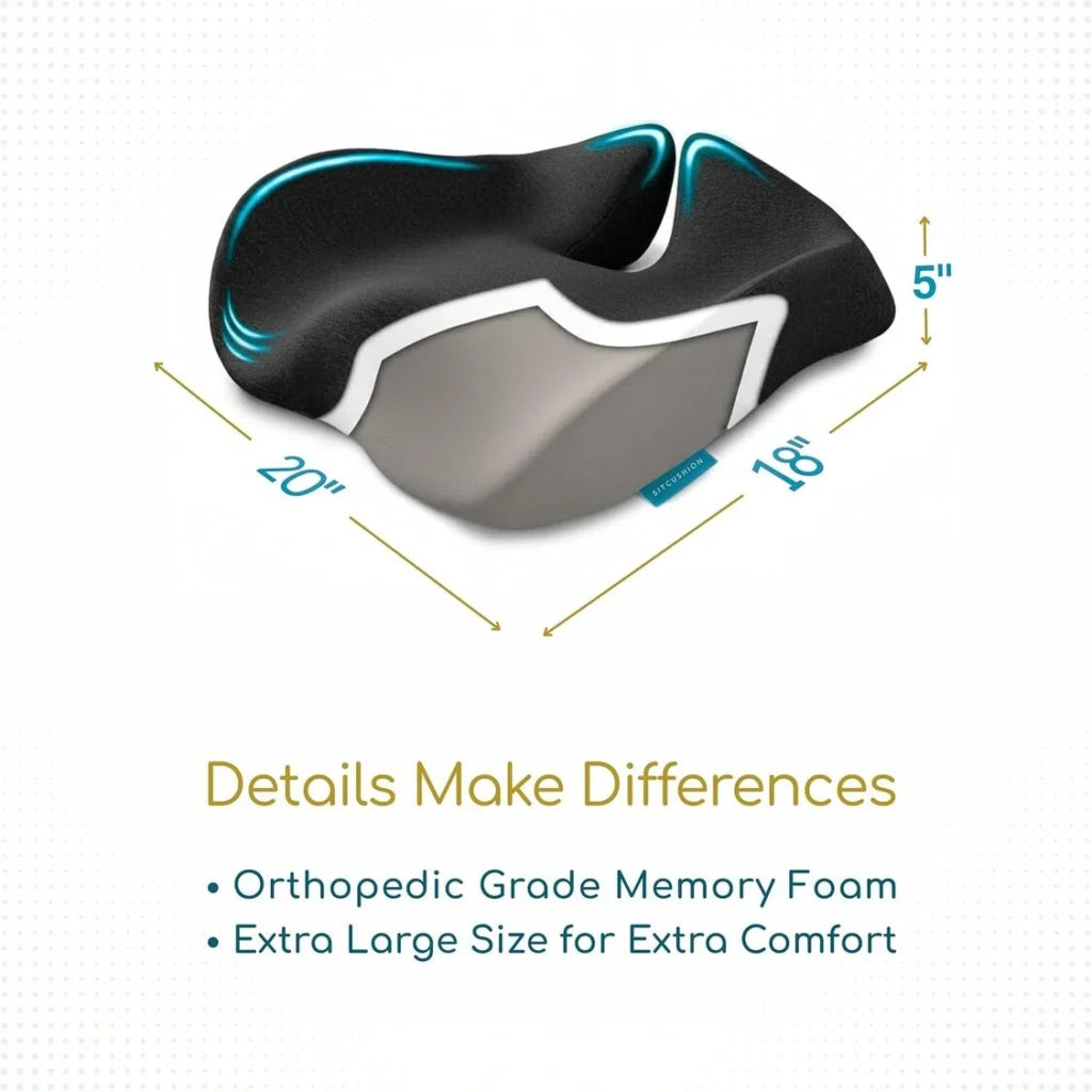 CloudShape™ Ergonomic Office Seat Cushion